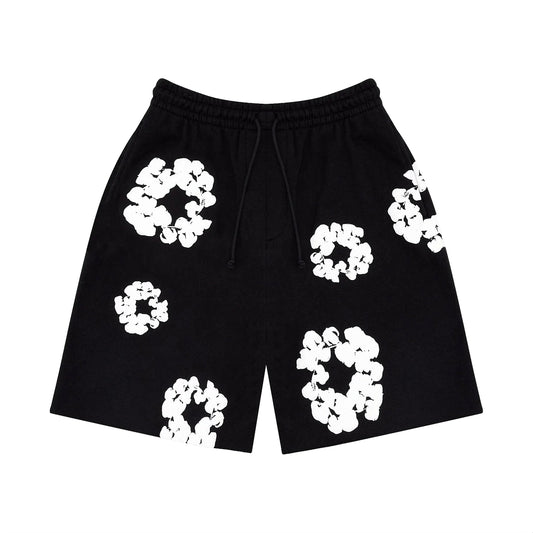 Denim Tears The Cotton Wreath Shorts Black